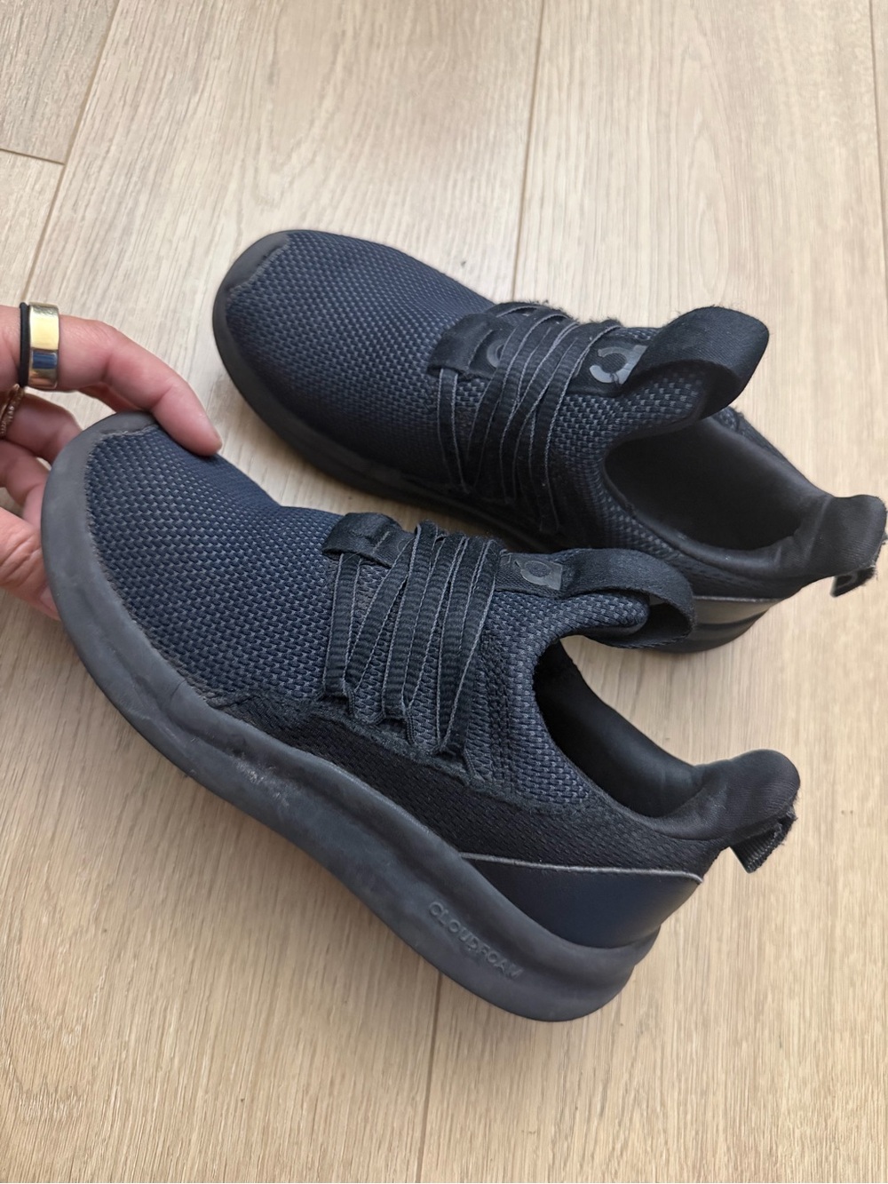 adidas Lite Racer Adapt 7.0 Kids' Shoes black size 2.5 youth